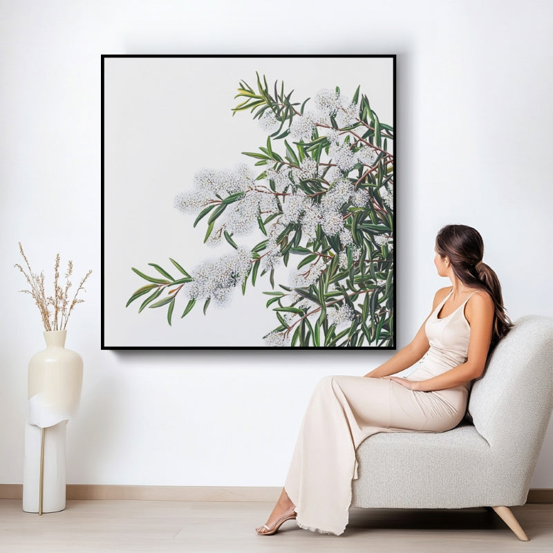 WHITE MELALEU FLOWERS