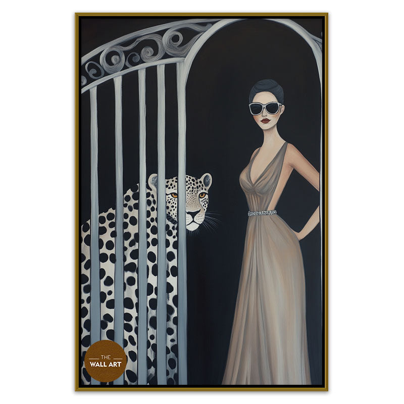 WOMEN WITH LEOPARD III