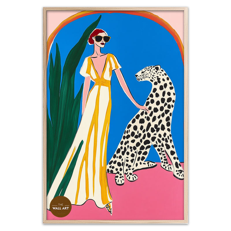 WOMEN WITH LEOPARD I