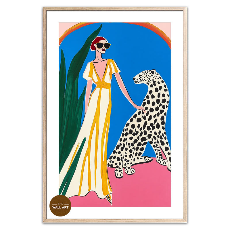 WOMEN WITH LEOPARD I