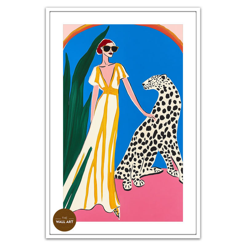 WOMEN WITH LEOPARD I