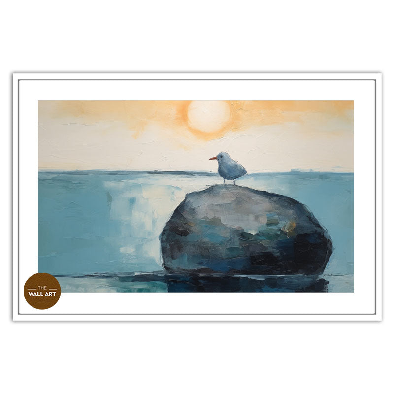 ALONE BIRD ON ROCK I