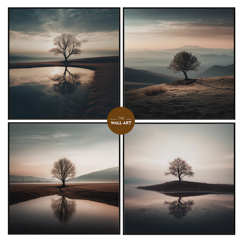 ALONE TREE AT DAWN I_SETOF4_