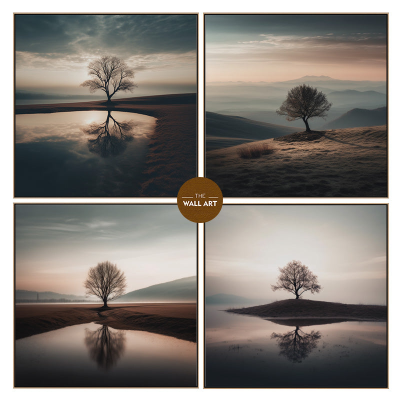 ALONE TREE AT DAWN I_SETOF4_
