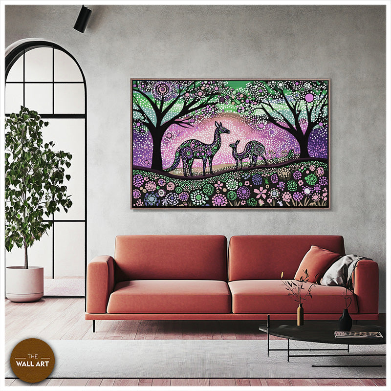 ARBORIGINAL ART OF KANGAROO I