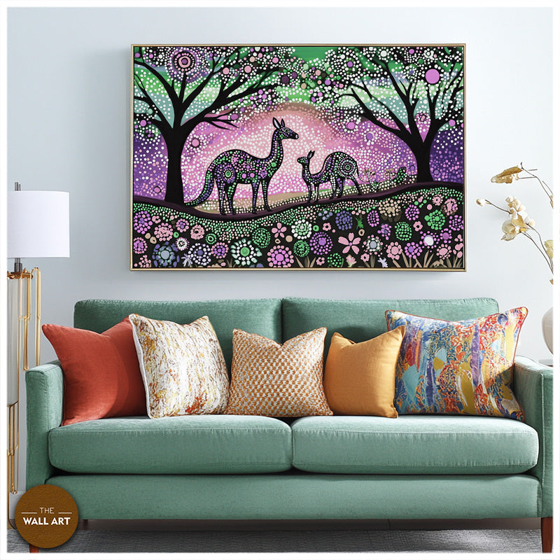 ARBORIGINAL ART OF KANGAROO I