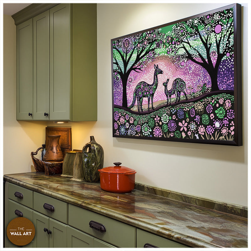 ARBORIGINAL ART OF KANGAROO I