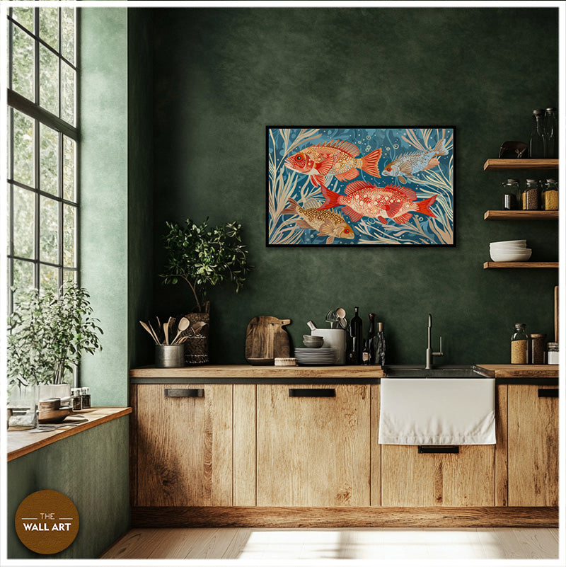 ARBORIGINAL ART OF  FISH AND SEAWEED III
