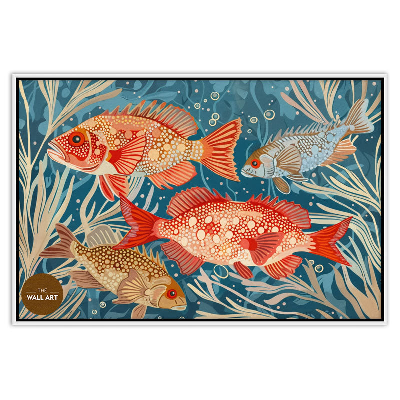ARBORIGINAL ART OF  FISH AND SEAWEED III