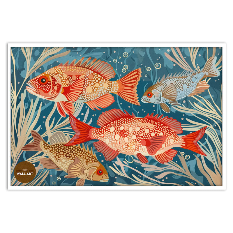 ARBORIGINAL ART OF  FISH AND SEAWEED III