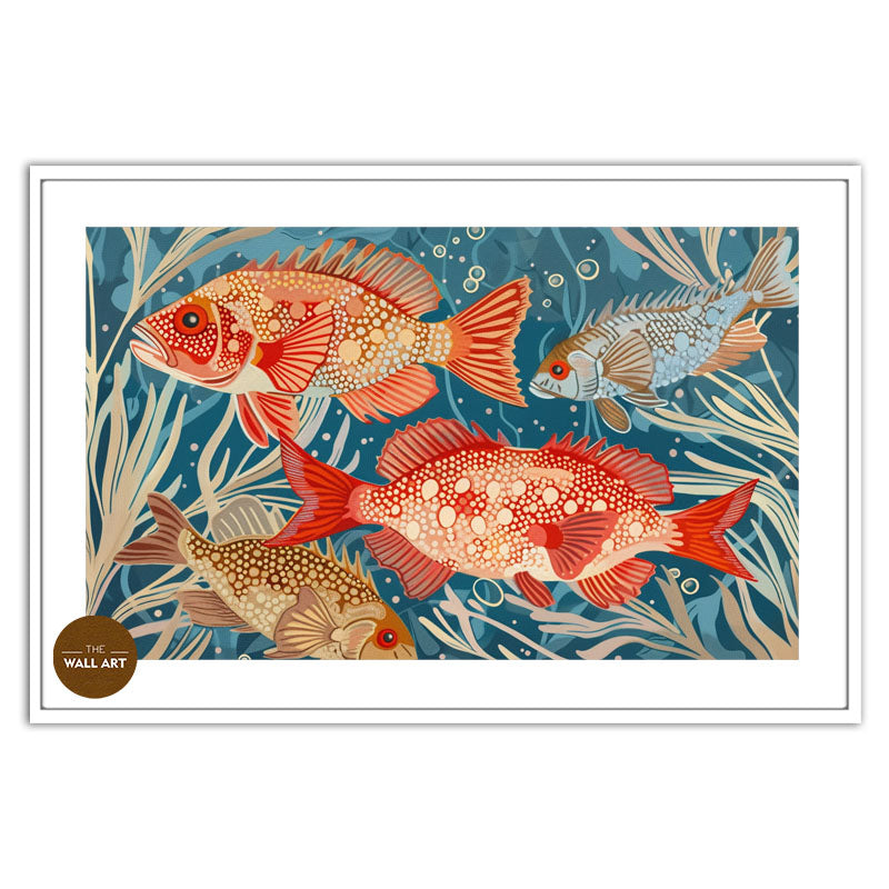ARBORIGINAL ART OF  FISH AND SEAWEED III