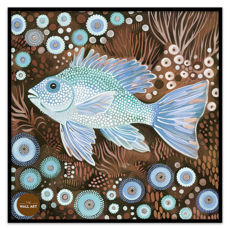 ARBORIGINAL ART OF  FISH AND SEAWEED II