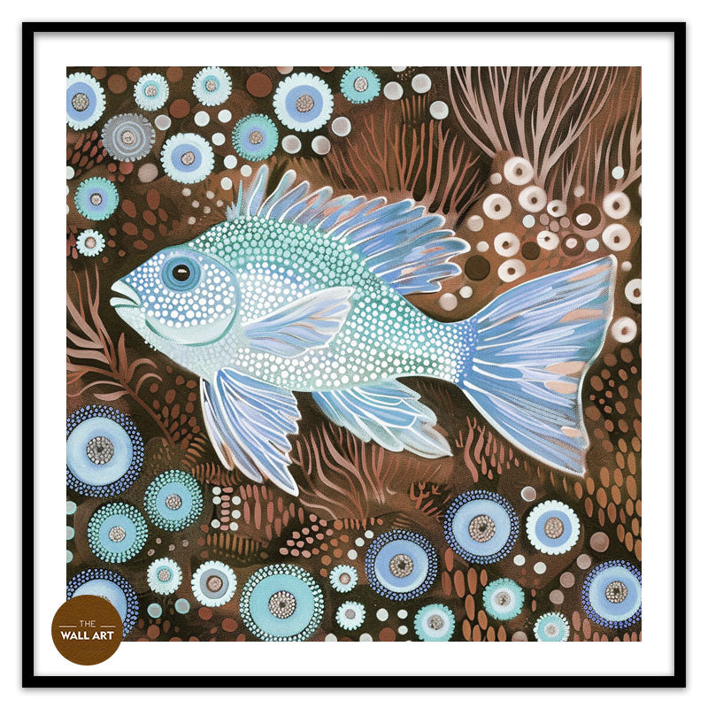 ARBORIGINAL ART OF  FISH AND SEAWEED II
