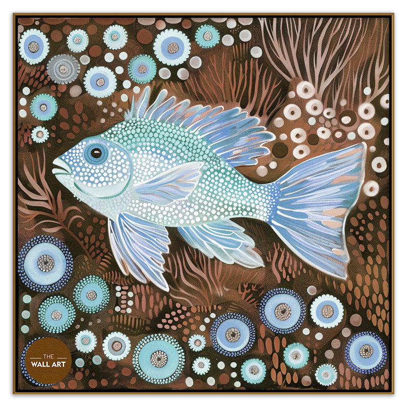 ARBORIGINAL ART OF  FISH AND SEAWEED II