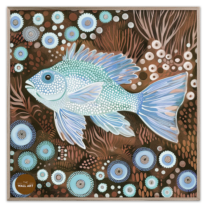 ARBORIGINAL ART OF  FISH AND SEAWEED II
