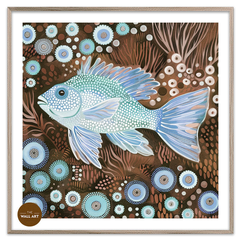 ARBORIGINAL ART OF  FISH AND SEAWEED II