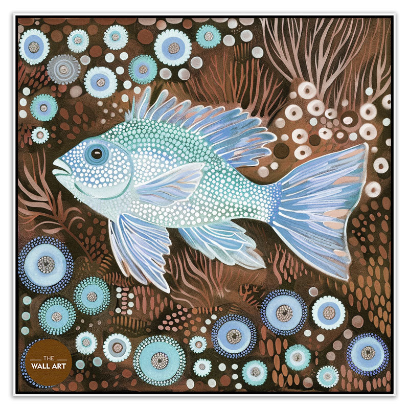 ARBORIGINAL ART OF  FISH AND SEAWEED II