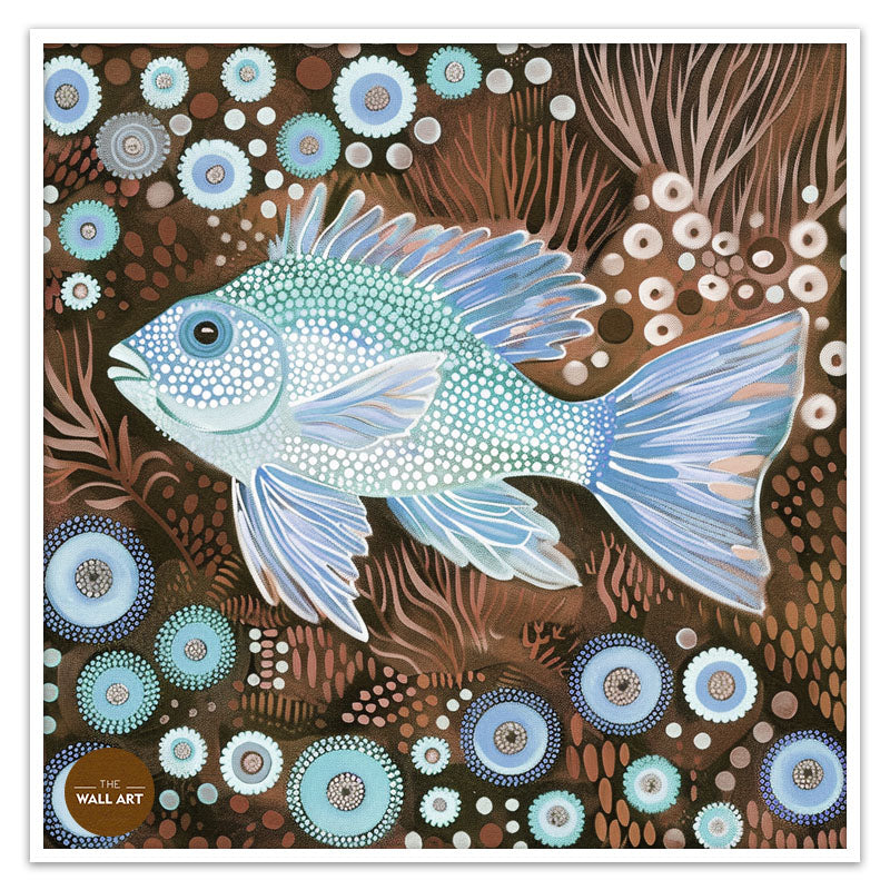 ARBORIGINAL ART OF  FISH AND SEAWEED II