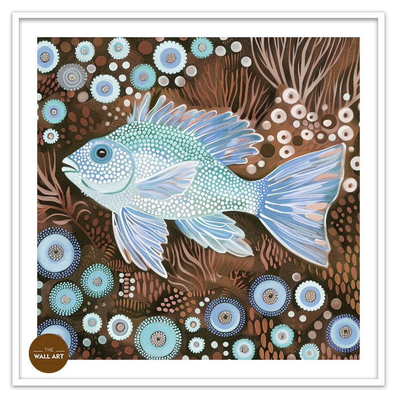 ARBORIGINAL ART OF  FISH AND SEAWEED II