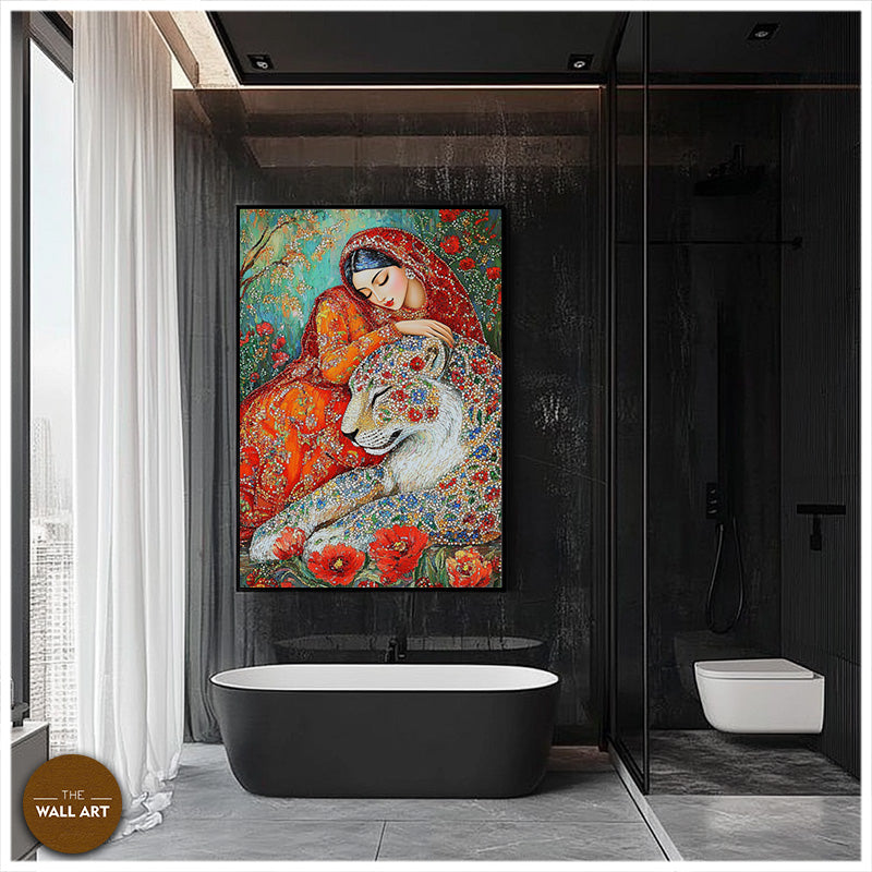 ARBORIGINAL ART OF BEAUTY AND TIGER