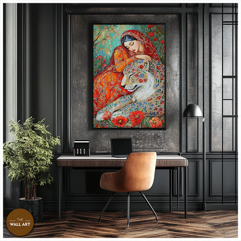 ARBORIGINAL ART OF BEAUTY AND TIGER