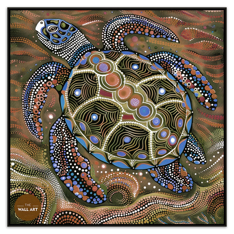 ARBORIGINAL ART OF BIG TURTLE I