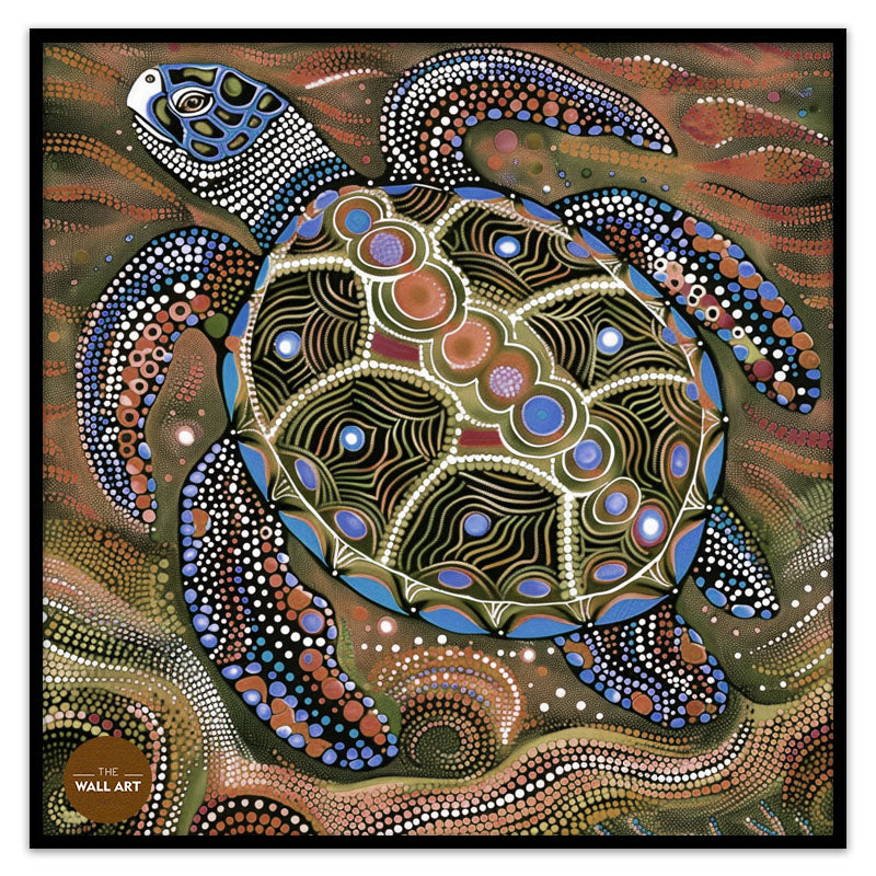 ARBORIGINAL ART OF BIG TURTLE I