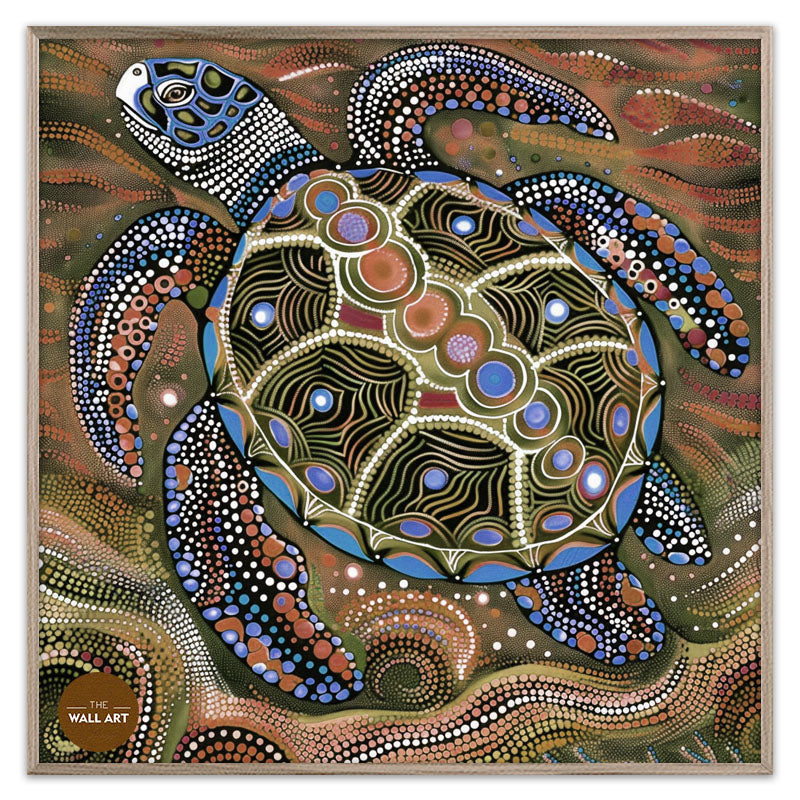 ARBORIGINAL ART OF BIG TURTLE I