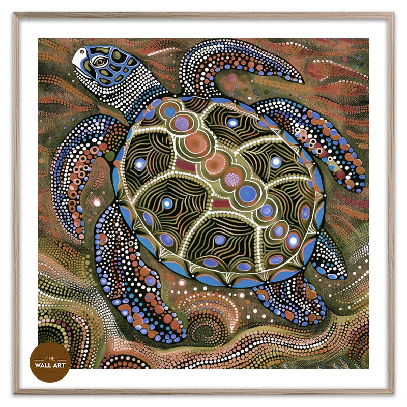 ARBORIGINAL ART OF BIG TURTLE I