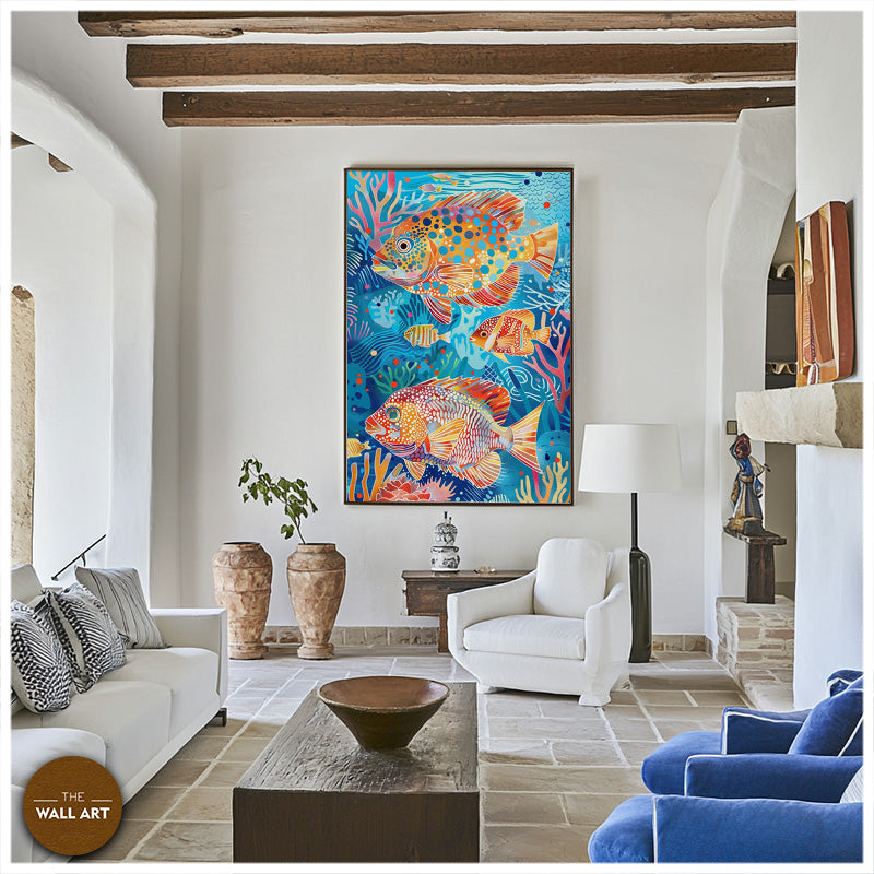 ARBORIGINAL ART OF COLOURFUL FISH I