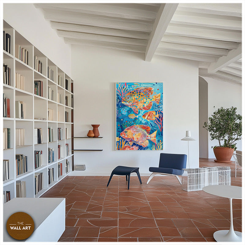 ARBORIGINAL ART OF COLOURFUL FISH I