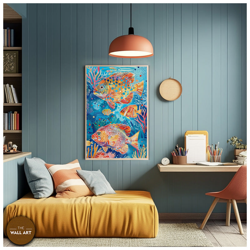 ARBORIGINAL ART OF COLOURFUL FISH I
