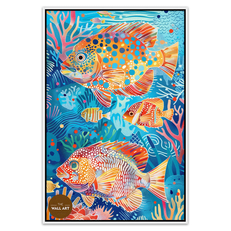 ARBORIGINAL ART OF COLOURFUL FISH I