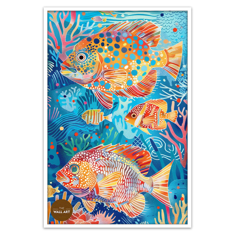 ARBORIGINAL ART OF COLOURFUL FISH I