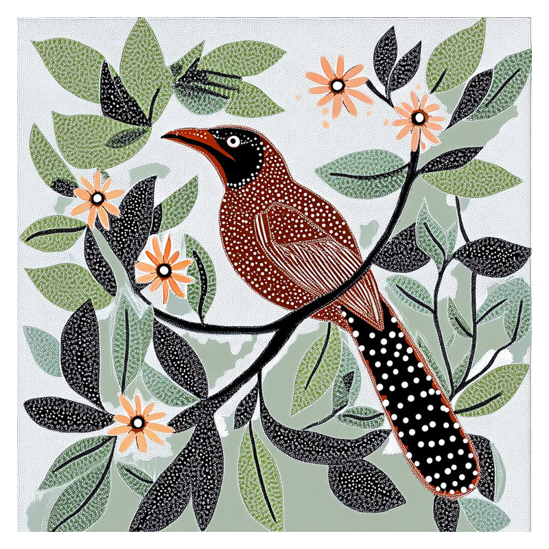 ARBORIGINAL ART OF CUCKOO BIRD III