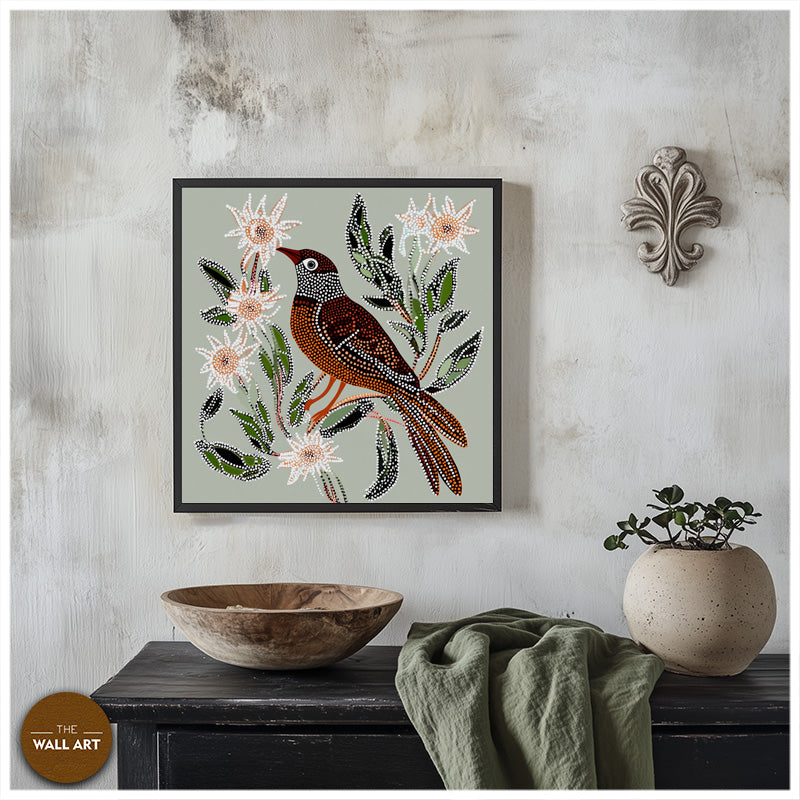 ARBORIGINAL ART OF CUCKOO BIRD IV