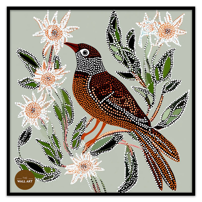 ARBORIGINAL ART OF CUCKOO BIRD IV