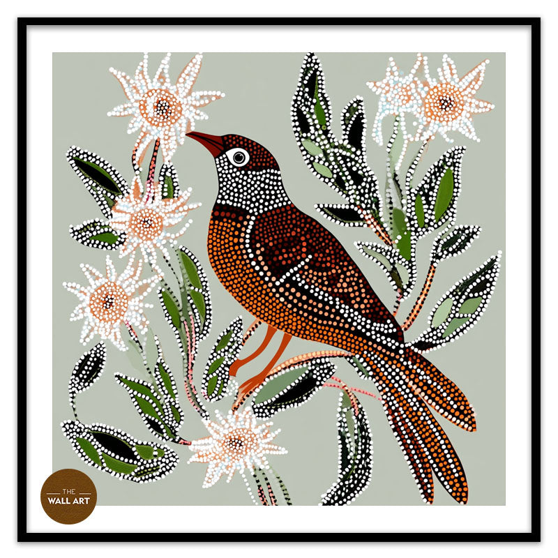 ARBORIGINAL ART OF CUCKOO BIRD IV