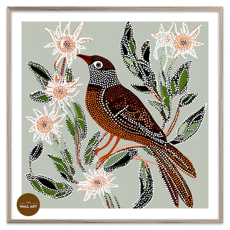 ARBORIGINAL ART OF CUCKOO BIRD IV