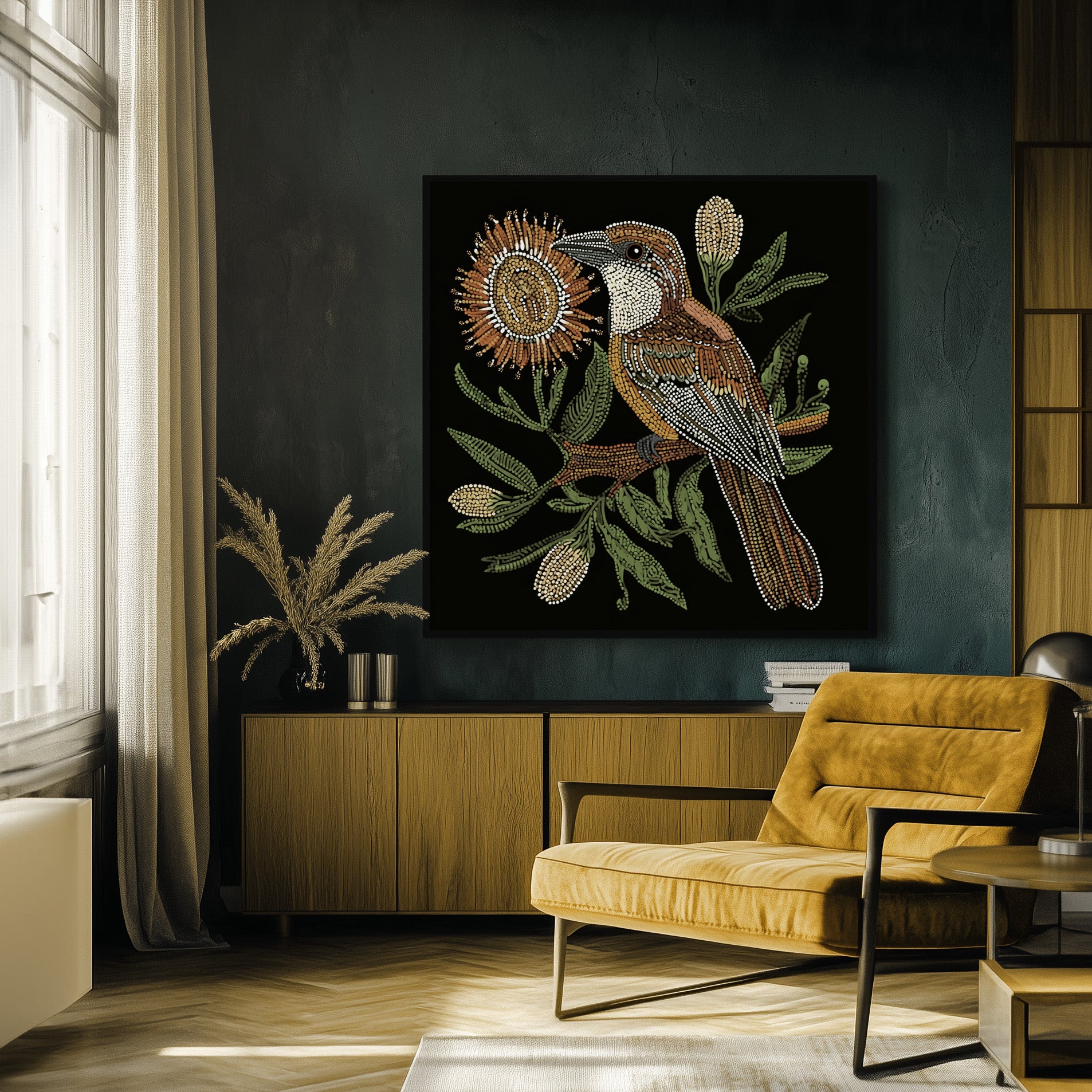 ARBORIGINAL ART OF CUCKOO BIRD I
