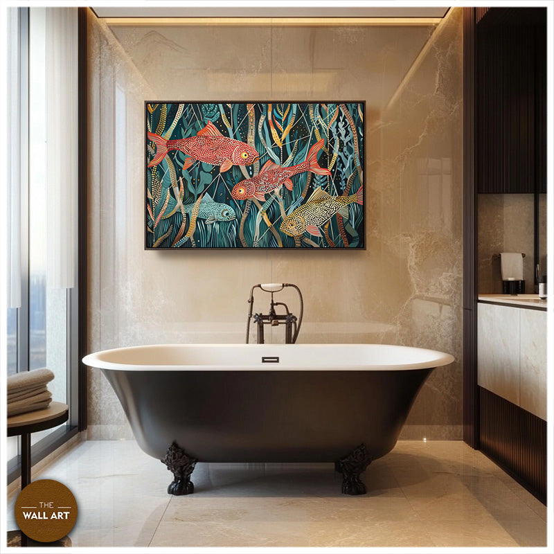 ARBORIGINAL ART OF FISH AND CORAL I