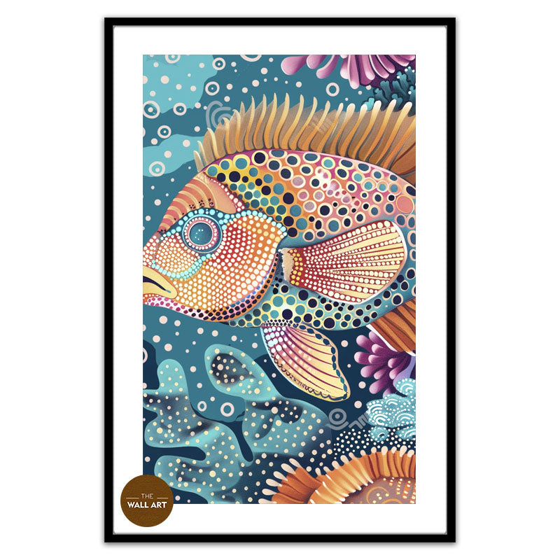 ARBORIGINAL ART OF FISH AND REED II