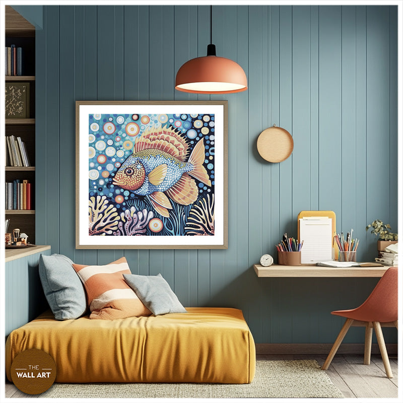 ARBORIGINAL ART OF FISH AND REED IV