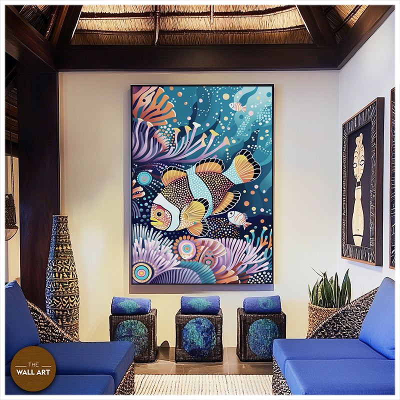 ARBORIGINAL ART OF FISH AND REED I