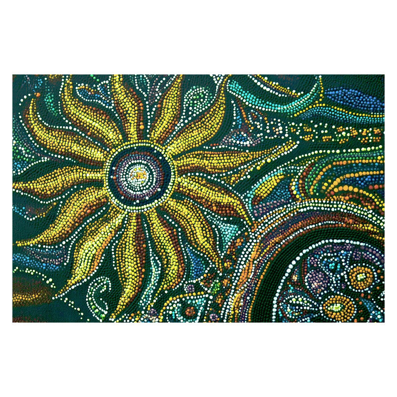 ARBORIGINAL ART OF GREEN SUN