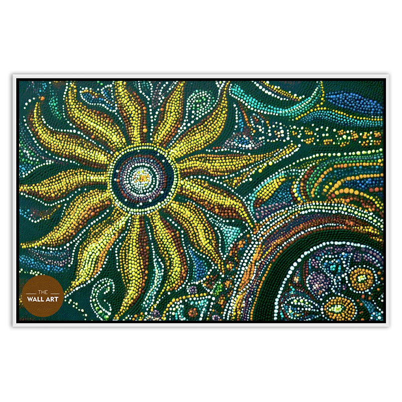 ARBORIGINAL ART OF GREEN SUN