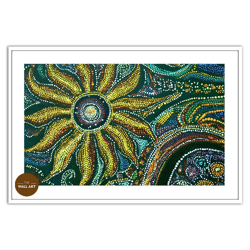 ARBORIGINAL ART OF GREEN SUN
