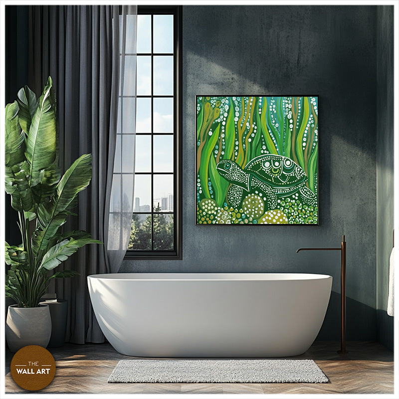 ARBORIGINAL ART OF GREEN TURTLE
