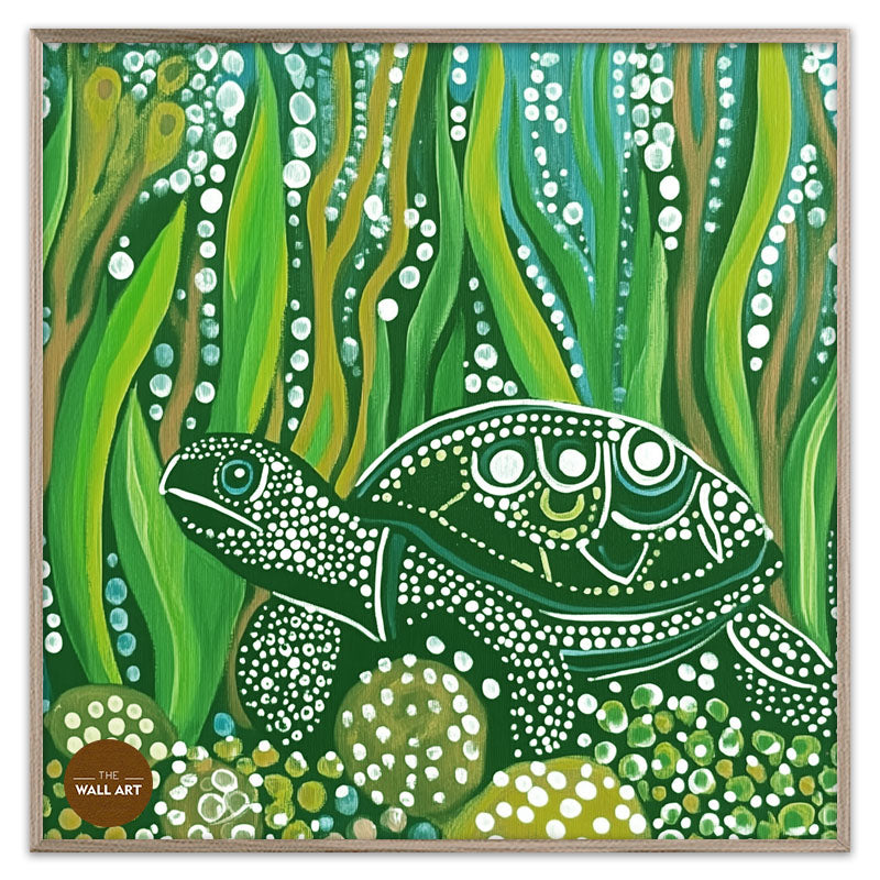 ARBORIGINAL ART OF GREEN TURTLE