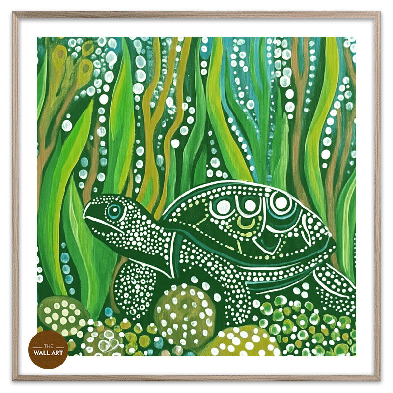 ARBORIGINAL ART OF GREEN TURTLE